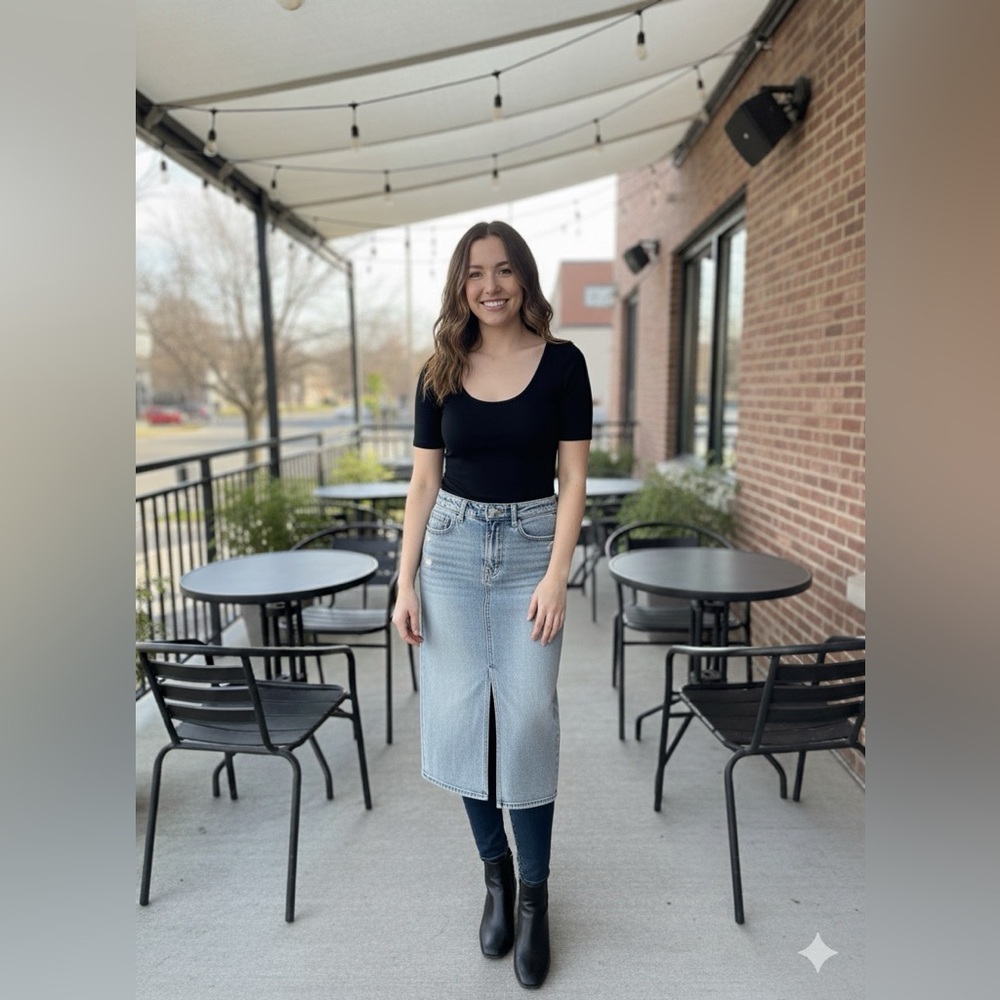 NWT Cello Jean Skirt